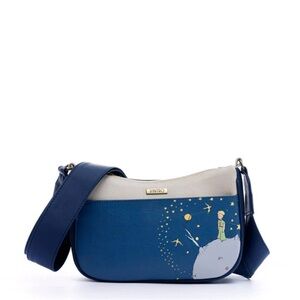 Blue and White Women's Bag